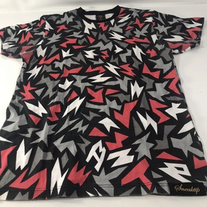 VINTAGE SNEAKTIP TSHIRT‎ GEOMETRIC /RED /BLACK/ GRAY SZ MEDIUM